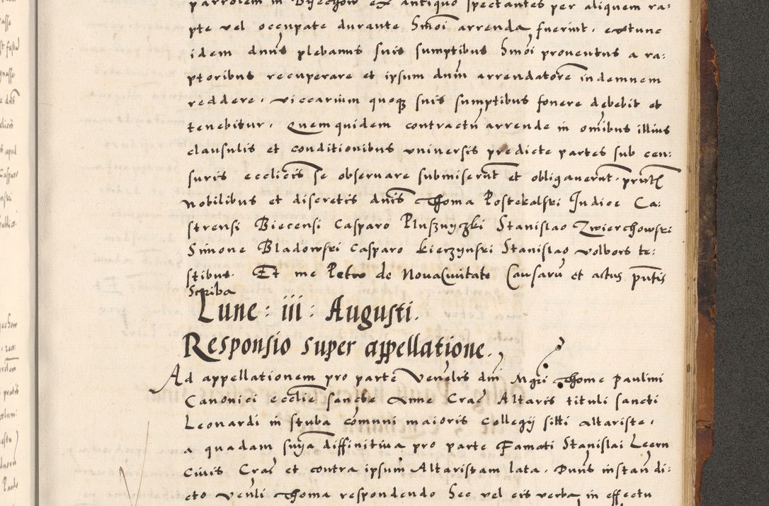Zdjęcie nr 869 dla obiektu archiwalnego: Acta causarum, obligacionum, sentenciarum tam interlocutoriarum quam diffinitivarum constitutionumque coram reverendo patre domino Petro Porembski canonico et officiali generali Cracoviensi de anno Domini millesimo quingentesimo quadragesimo nono, cuius indictio septima, pontificatus sanctissimi in Christo patris et domini nostri domini Pauli divina providencia tercii, anno ipsius nacionis Pauli pape terciii die tercia mensis Novembris inchoatur