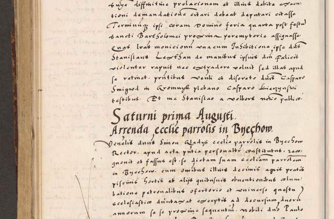 Zdjęcie nr 870 dla obiektu archiwalnego: Acta causarum, obligacionum, sentenciarum tam interlocutoriarum quam diffinitivarum constitutionumque coram reverendo patre domino Petro Porembski canonico et officiali generali Cracoviensi de anno Domini millesimo quingentesimo quadragesimo nono, cuius indictio septima, pontificatus sanctissimi in Christo patris et domini nostri domini Pauli divina providencia tercii, anno ipsius nacionis Pauli pape terciii die tercia mensis Novembris inchoatur