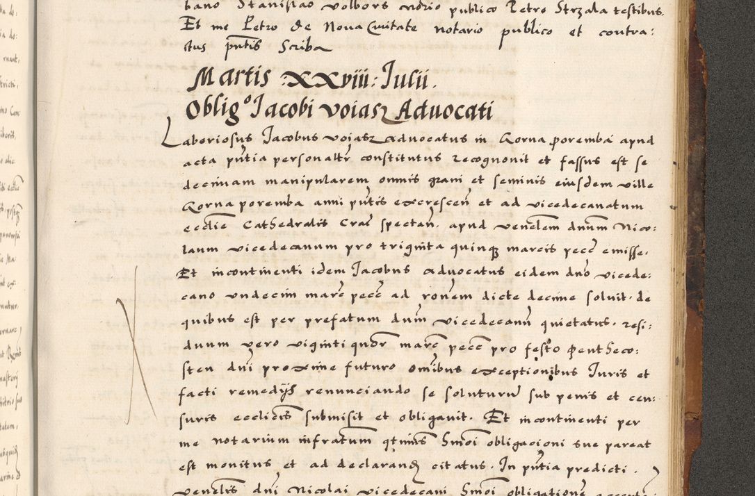 Zdjęcie nr 873 dla obiektu archiwalnego: Acta causarum, obligacionum, sentenciarum tam interlocutoriarum quam diffinitivarum constitutionumque coram reverendo patre domino Petro Porembski canonico et officiali generali Cracoviensi de anno Domini millesimo quingentesimo quadragesimo nono, cuius indictio septima, pontificatus sanctissimi in Christo patris et domini nostri domini Pauli divina providencia tercii, anno ipsius nacionis Pauli pape terciii die tercia mensis Novembris inchoatur