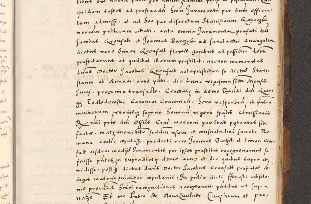 Zdjęcie nr 877 dla obiektu archiwalnego: Acta causarum, obligacionum, sentenciarum tam interlocutoriarum quam diffinitivarum constitutionumque coram reverendo patre domino Petro Porembski canonico et officiali generali Cracoviensi de anno Domini millesimo quingentesimo quadragesimo nono, cuius indictio septima, pontificatus sanctissimi in Christo patris et domini nostri domini Pauli divina providencia tercii, anno ipsius nacionis Pauli pape terciii die tercia mensis Novembris inchoatur