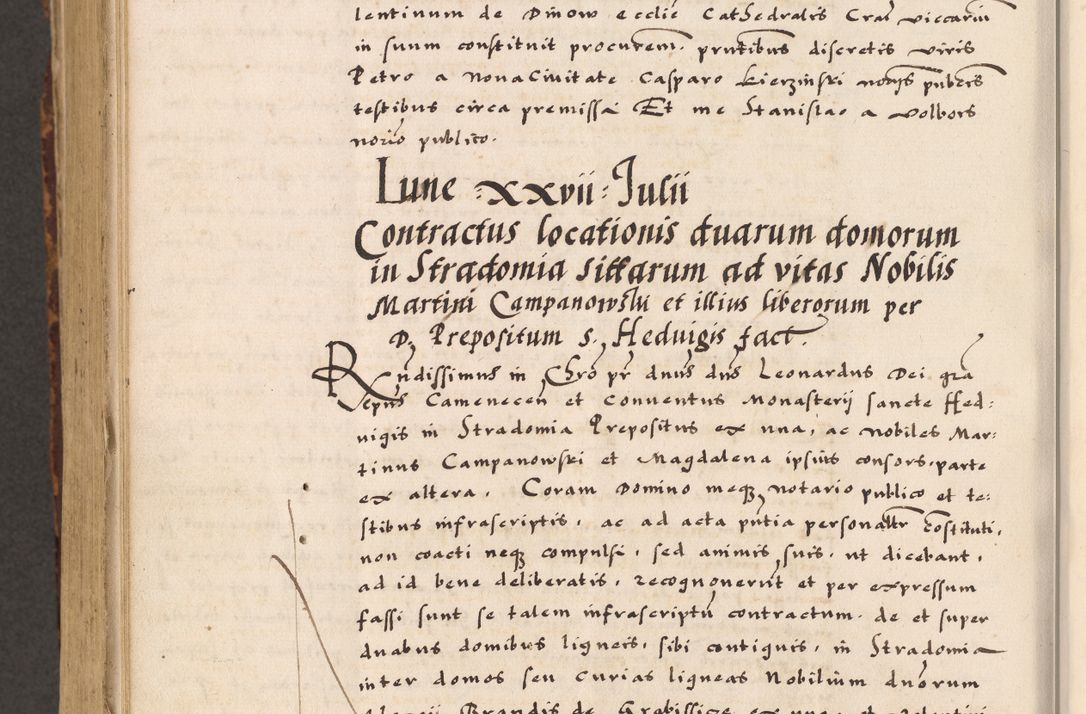 Zdjęcie nr 876 dla obiektu archiwalnego: Acta causarum, obligacionum, sentenciarum tam interlocutoriarum quam diffinitivarum constitutionumque coram reverendo patre domino Petro Porembski canonico et officiali generali Cracoviensi de anno Domini millesimo quingentesimo quadragesimo nono, cuius indictio septima, pontificatus sanctissimi in Christo patris et domini nostri domini Pauli divina providencia tercii, anno ipsius nacionis Pauli pape terciii die tercia mensis Novembris inchoatur