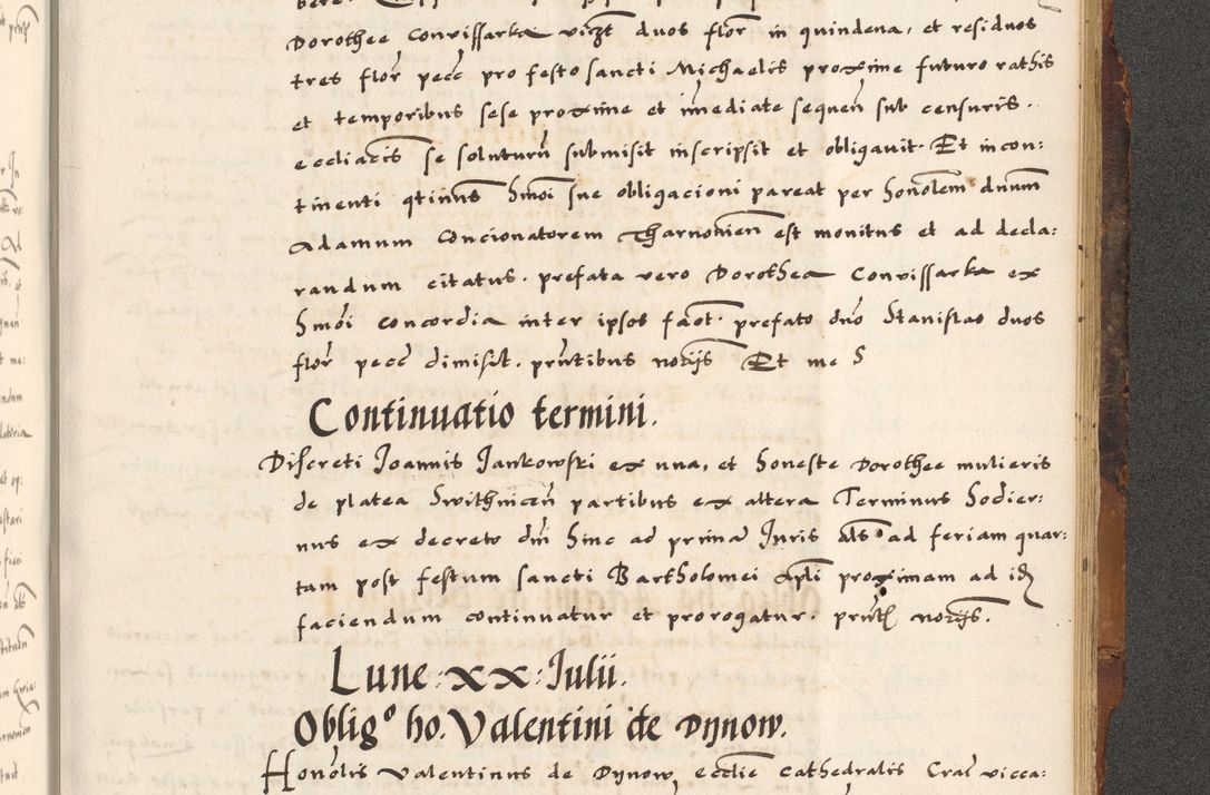 Zdjęcie nr 879 dla obiektu archiwalnego: Acta causarum, obligacionum, sentenciarum tam interlocutoriarum quam diffinitivarum constitutionumque coram reverendo patre domino Petro Porembski canonico et officiali generali Cracoviensi de anno Domini millesimo quingentesimo quadragesimo nono, cuius indictio septima, pontificatus sanctissimi in Christo patris et domini nostri domini Pauli divina providencia tercii, anno ipsius nacionis Pauli pape terciii die tercia mensis Novembris inchoatur