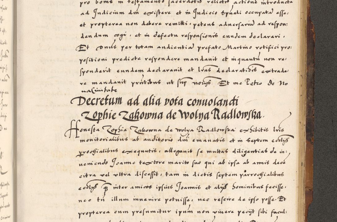 Zdjęcie nr 889 dla obiektu archiwalnego: Acta causarum, obligacionum, sentenciarum tam interlocutoriarum quam diffinitivarum constitutionumque coram reverendo patre domino Petro Porembski canonico et officiali generali Cracoviensi de anno Domini millesimo quingentesimo quadragesimo nono, cuius indictio septima, pontificatus sanctissimi in Christo patris et domini nostri domini Pauli divina providencia tercii, anno ipsius nacionis Pauli pape terciii die tercia mensis Novembris inchoatur
