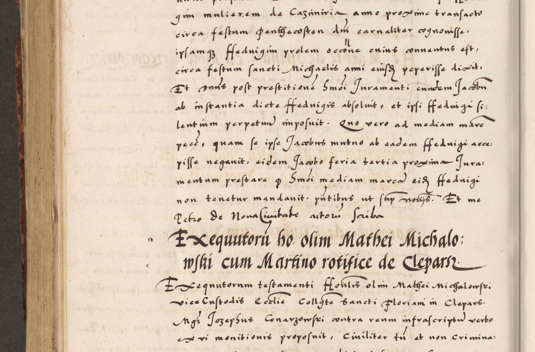 Zdjęcie nr 890 dla obiektu archiwalnego: Acta causarum, obligacionum, sentenciarum tam interlocutoriarum quam diffinitivarum constitutionumque coram reverendo patre domino Petro Porembski canonico et officiali generali Cracoviensi de anno Domini millesimo quingentesimo quadragesimo nono, cuius indictio septima, pontificatus sanctissimi in Christo patris et domini nostri domini Pauli divina providencia tercii, anno ipsius nacionis Pauli pape terciii die tercia mensis Novembris inchoatur