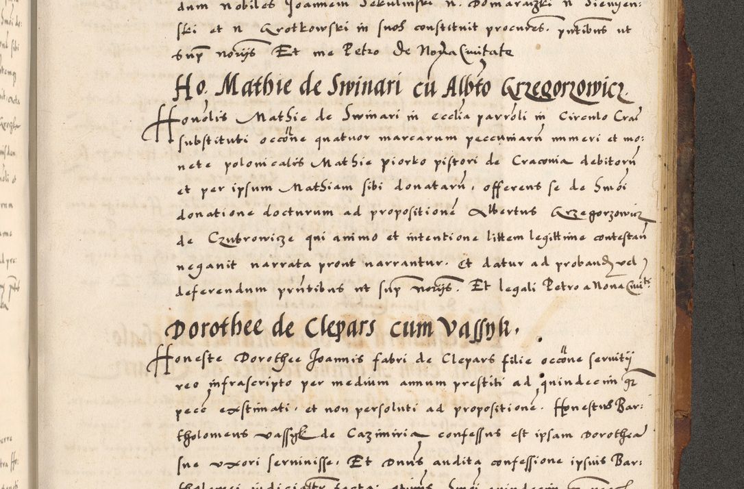 Zdjęcie nr 891 dla obiektu archiwalnego: Acta causarum, obligacionum, sentenciarum tam interlocutoriarum quam diffinitivarum constitutionumque coram reverendo patre domino Petro Porembski canonico et officiali generali Cracoviensi de anno Domini millesimo quingentesimo quadragesimo nono, cuius indictio septima, pontificatus sanctissimi in Christo patris et domini nostri domini Pauli divina providencia tercii, anno ipsius nacionis Pauli pape terciii die tercia mensis Novembris inchoatur