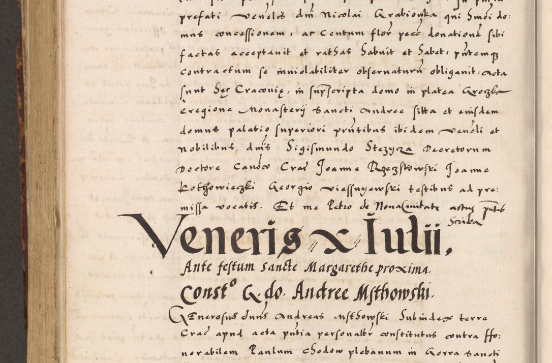 Zdjęcie nr 892 dla obiektu archiwalnego: Acta causarum, obligacionum, sentenciarum tam interlocutoriarum quam diffinitivarum constitutionumque coram reverendo patre domino Petro Porembski canonico et officiali generali Cracoviensi de anno Domini millesimo quingentesimo quadragesimo nono, cuius indictio septima, pontificatus sanctissimi in Christo patris et domini nostri domini Pauli divina providencia tercii, anno ipsius nacionis Pauli pape terciii die tercia mensis Novembris inchoatur