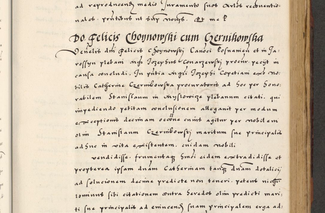 Zdjęcie nr 195 dla obiektu archiwalnego: [A]cta actorum causarum, sententiarum tam diffinitivarum quam interloquutoriarum, obligationum, constitutionum et contractuum coram reverendo patre domino Petro Porembski preposito Osvieczimensi, canonico et officiali generali Cracoviensi de anno Domini millesimo quingentesimo quinguagesimo primo, cuius indictio est nona, pontificatus sanctissimi in Christo patris et domini nostri domini Juliii divina providencia pape tercii, anno secundo, a die et mense infrascriptis feliciter continiantur