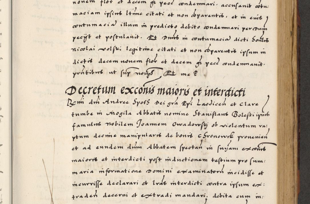 Zdjęcie nr 187 dla obiektu archiwalnego: [A]cta actorum causarum, sententiarum tam diffinitivarum quam interloquutoriarum, obligationum, constitutionum et contractuum coram reverendo patre domino Petro Porembski preposito Osvieczimensi, canonico et officiali generali Cracoviensi de anno Domini millesimo quingentesimo quinguagesimo primo, cuius indictio est nona, pontificatus sanctissimi in Christo patris et domini nostri domini Juliii divina providencia pape tercii, anno secundo, a die et mense infrascriptis feliciter continiantur