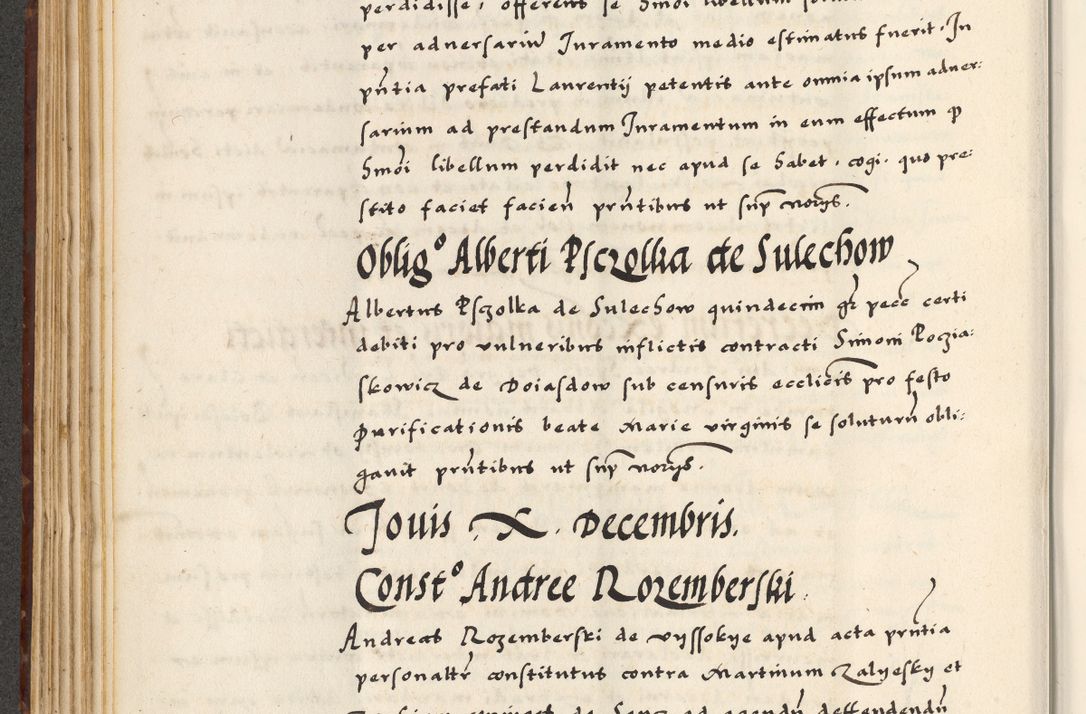 Zdjęcie nr 188 dla obiektu archiwalnego: [A]cta actorum causarum, sententiarum tam diffinitivarum quam interloquutoriarum, obligationum, constitutionum et contractuum coram reverendo patre domino Petro Porembski preposito Osvieczimensi, canonico et officiali generali Cracoviensi de anno Domini millesimo quingentesimo quinguagesimo primo, cuius indictio est nona, pontificatus sanctissimi in Christo patris et domini nostri domini Juliii divina providencia pape tercii, anno secundo, a die et mense infrascriptis feliciter continiantur
