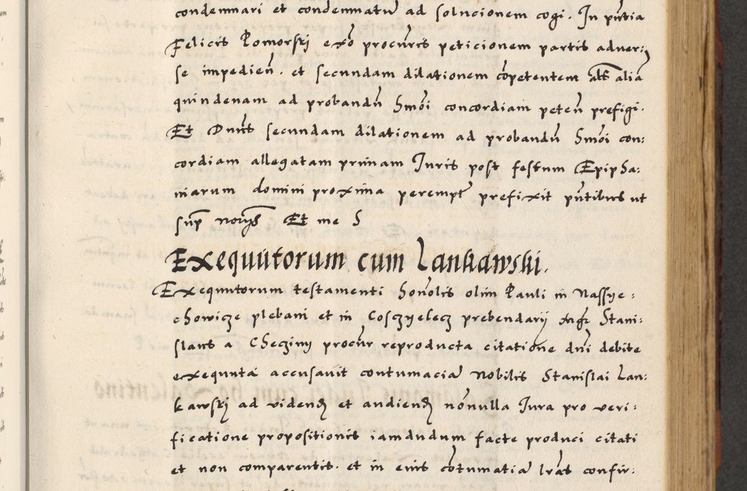 Zdjęcie nr 181 dla obiektu archiwalnego: [A]cta actorum causarum, sententiarum tam diffinitivarum quam interloquutoriarum, obligationum, constitutionum et contractuum coram reverendo patre domino Petro Porembski preposito Osvieczimensi, canonico et officiali generali Cracoviensi de anno Domini millesimo quingentesimo quinguagesimo primo, cuius indictio est nona, pontificatus sanctissimi in Christo patris et domini nostri domini Juliii divina providencia pape tercii, anno secundo, a die et mense infrascriptis feliciter continiantur