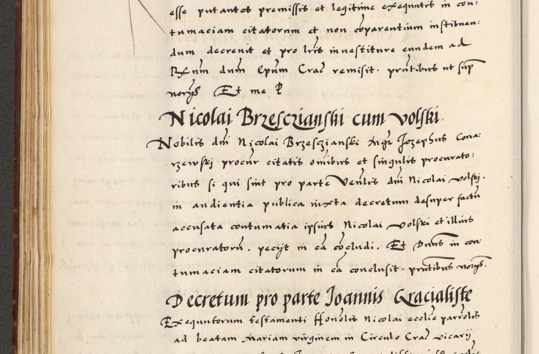 Zdjęcie nr 170 dla obiektu archiwalnego: [A]cta actorum causarum, sententiarum tam diffinitivarum quam interloquutoriarum, obligationum, constitutionum et contractuum coram reverendo patre domino Petro Porembski preposito Osvieczimensi, canonico et officiali generali Cracoviensi de anno Domini millesimo quingentesimo quinguagesimo primo, cuius indictio est nona, pontificatus sanctissimi in Christo patris et domini nostri domini Juliii divina providencia pape tercii, anno secundo, a die et mense infrascriptis feliciter continiantur