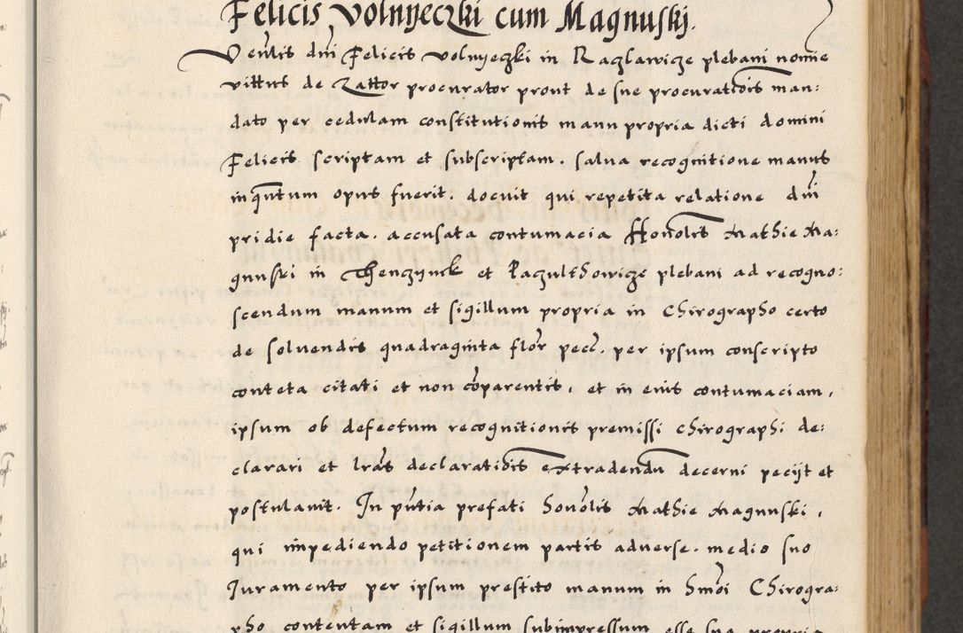 Zdjęcie nr 171 dla obiektu archiwalnego: [A]cta actorum causarum, sententiarum tam diffinitivarum quam interloquutoriarum, obligationum, constitutionum et contractuum coram reverendo patre domino Petro Porembski preposito Osvieczimensi, canonico et officiali generali Cracoviensi de anno Domini millesimo quingentesimo quinguagesimo primo, cuius indictio est nona, pontificatus sanctissimi in Christo patris et domini nostri domini Juliii divina providencia pape tercii, anno secundo, a die et mense infrascriptis feliciter continiantur
