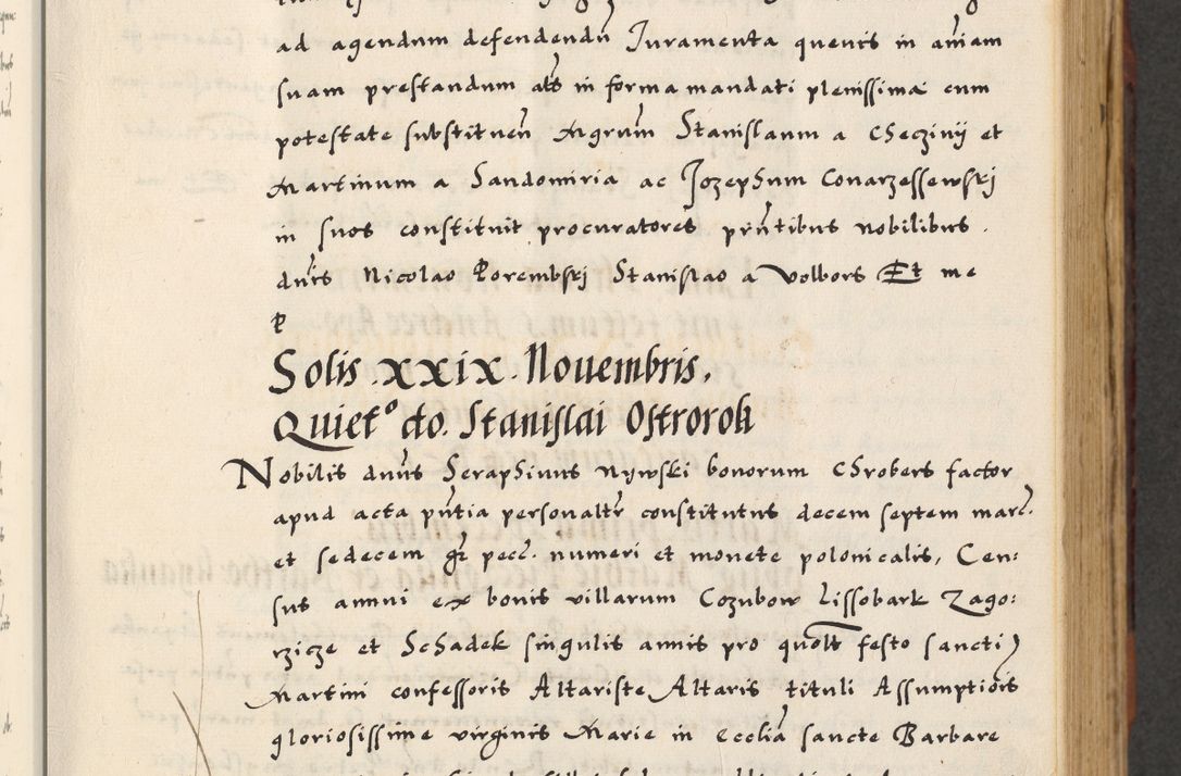 Zdjęcie nr 165 dla obiektu archiwalnego: [A]cta actorum causarum, sententiarum tam diffinitivarum quam interloquutoriarum, obligationum, constitutionum et contractuum coram reverendo patre domino Petro Porembski preposito Osvieczimensi, canonico et officiali generali Cracoviensi de anno Domini millesimo quingentesimo quinguagesimo primo, cuius indictio est nona, pontificatus sanctissimi in Christo patris et domini nostri domini Juliii divina providencia pape tercii, anno secundo, a die et mense infrascriptis feliciter continiantur