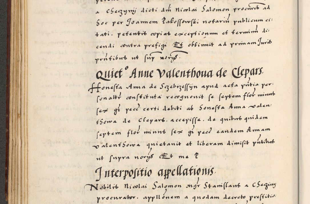Zdjęcie nr 160 dla obiektu archiwalnego: [A]cta actorum causarum, sententiarum tam diffinitivarum quam interloquutoriarum, obligationum, constitutionum et contractuum coram reverendo patre domino Petro Porembski preposito Osvieczimensi, canonico et officiali generali Cracoviensi de anno Domini millesimo quingentesimo quinguagesimo primo, cuius indictio est nona, pontificatus sanctissimi in Christo patris et domini nostri domini Juliii divina providencia pape tercii, anno secundo, a die et mense infrascriptis feliciter continiantur
