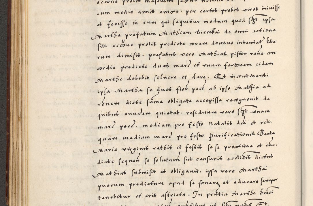 Zdjęcie nr 158 dla obiektu archiwalnego: [A]cta actorum causarum, sententiarum tam diffinitivarum quam interloquutoriarum, obligationum, constitutionum et contractuum coram reverendo patre domino Petro Porembski preposito Osvieczimensi, canonico et officiali generali Cracoviensi de anno Domini millesimo quingentesimo quinguagesimo primo, cuius indictio est nona, pontificatus sanctissimi in Christo patris et domini nostri domini Juliii divina providencia pape tercii, anno secundo, a die et mense infrascriptis feliciter continiantur
