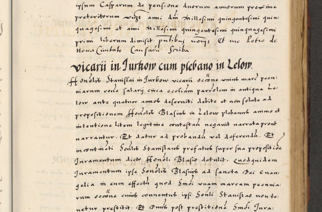 Zdjęcie nr 155 dla obiektu archiwalnego: [A]cta actorum causarum, sententiarum tam diffinitivarum quam interloquutoriarum, obligationum, constitutionum et contractuum coram reverendo patre domino Petro Porembski preposito Osvieczimensi, canonico et officiali generali Cracoviensi de anno Domini millesimo quingentesimo quinguagesimo primo, cuius indictio est nona, pontificatus sanctissimi in Christo patris et domini nostri domini Juliii divina providencia pape tercii, anno secundo, a die et mense infrascriptis feliciter continiantur