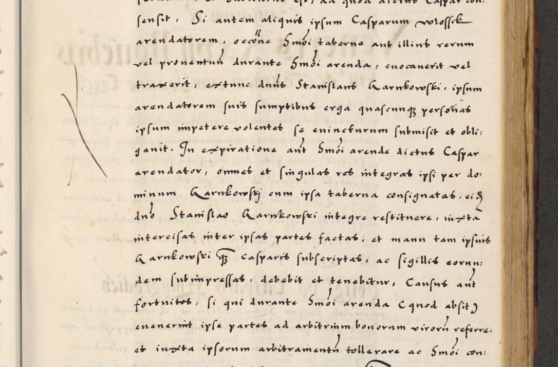 Zdjęcie nr 153 dla obiektu archiwalnego: [A]cta actorum causarum, sententiarum tam diffinitivarum quam interloquutoriarum, obligationum, constitutionum et contractuum coram reverendo patre domino Petro Porembski preposito Osvieczimensi, canonico et officiali generali Cracoviensi de anno Domini millesimo quingentesimo quinguagesimo primo, cuius indictio est nona, pontificatus sanctissimi in Christo patris et domini nostri domini Juliii divina providencia pape tercii, anno secundo, a die et mense infrascriptis feliciter continiantur
