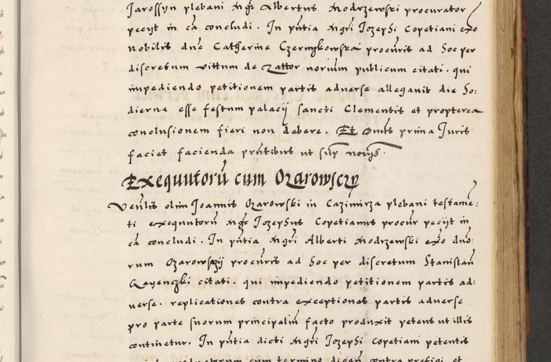 Zdjęcie nr 147 dla obiektu archiwalnego: [A]cta actorum causarum, sententiarum tam diffinitivarum quam interloquutoriarum, obligationum, constitutionum et contractuum coram reverendo patre domino Petro Porembski preposito Osvieczimensi, canonico et officiali generali Cracoviensi de anno Domini millesimo quingentesimo quinguagesimo primo, cuius indictio est nona, pontificatus sanctissimi in Christo patris et domini nostri domini Juliii divina providencia pape tercii, anno secundo, a die et mense infrascriptis feliciter continiantur