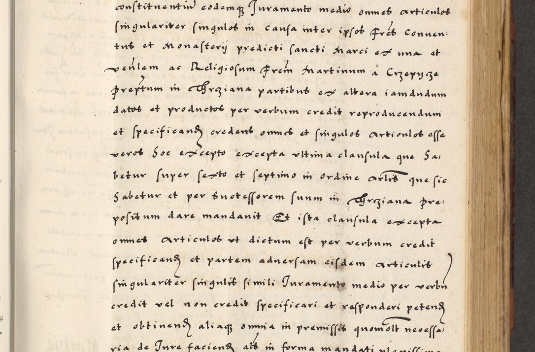 Zdjęcie nr 145 dla obiektu archiwalnego: [A]cta actorum causarum, sententiarum tam diffinitivarum quam interloquutoriarum, obligationum, constitutionum et contractuum coram reverendo patre domino Petro Porembski preposito Osvieczimensi, canonico et officiali generali Cracoviensi de anno Domini millesimo quingentesimo quinguagesimo primo, cuius indictio est nona, pontificatus sanctissimi in Christo patris et domini nostri domini Juliii divina providencia pape tercii, anno secundo, a die et mense infrascriptis feliciter continiantur