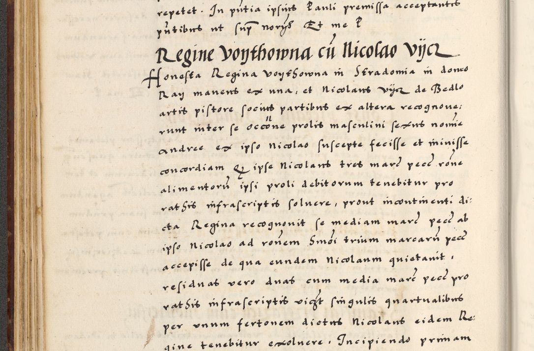 Zdjęcie nr 142 dla obiektu archiwalnego: [A]cta actorum causarum, sententiarum tam diffinitivarum quam interloquutoriarum, obligationum, constitutionum et contractuum coram reverendo patre domino Petro Porembski preposito Osvieczimensi, canonico et officiali generali Cracoviensi de anno Domini millesimo quingentesimo quinguagesimo primo, cuius indictio est nona, pontificatus sanctissimi in Christo patris et domini nostri domini Juliii divina providencia pape tercii, anno secundo, a die et mense infrascriptis feliciter continiantur