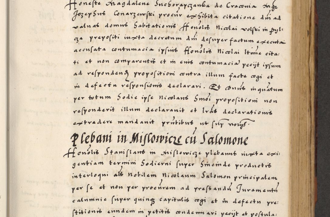 Zdjęcie nr 143 dla obiektu archiwalnego: [A]cta actorum causarum, sententiarum tam diffinitivarum quam interloquutoriarum, obligationum, constitutionum et contractuum coram reverendo patre domino Petro Porembski preposito Osvieczimensi, canonico et officiali generali Cracoviensi de anno Domini millesimo quingentesimo quinguagesimo primo, cuius indictio est nona, pontificatus sanctissimi in Christo patris et domini nostri domini Juliii divina providencia pape tercii, anno secundo, a die et mense infrascriptis feliciter continiantur