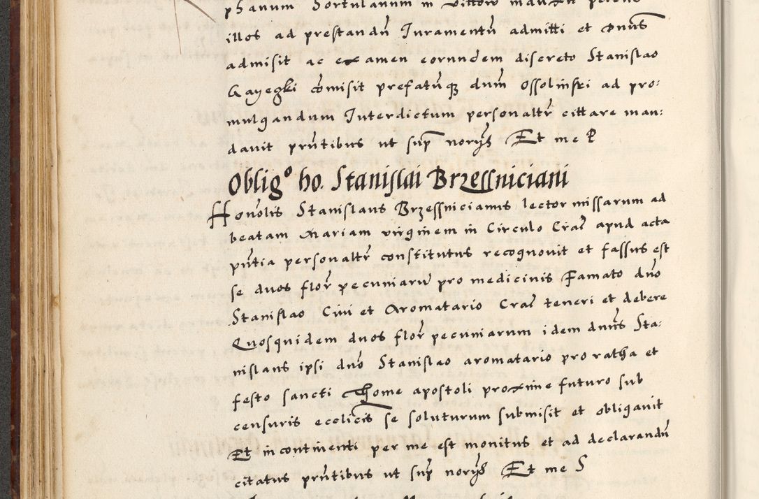 Zdjęcie nr 140 dla obiektu archiwalnego: [A]cta actorum causarum, sententiarum tam diffinitivarum quam interloquutoriarum, obligationum, constitutionum et contractuum coram reverendo patre domino Petro Porembski preposito Osvieczimensi, canonico et officiali generali Cracoviensi de anno Domini millesimo quingentesimo quinguagesimo primo, cuius indictio est nona, pontificatus sanctissimi in Christo patris et domini nostri domini Juliii divina providencia pape tercii, anno secundo, a die et mense infrascriptis feliciter continiantur