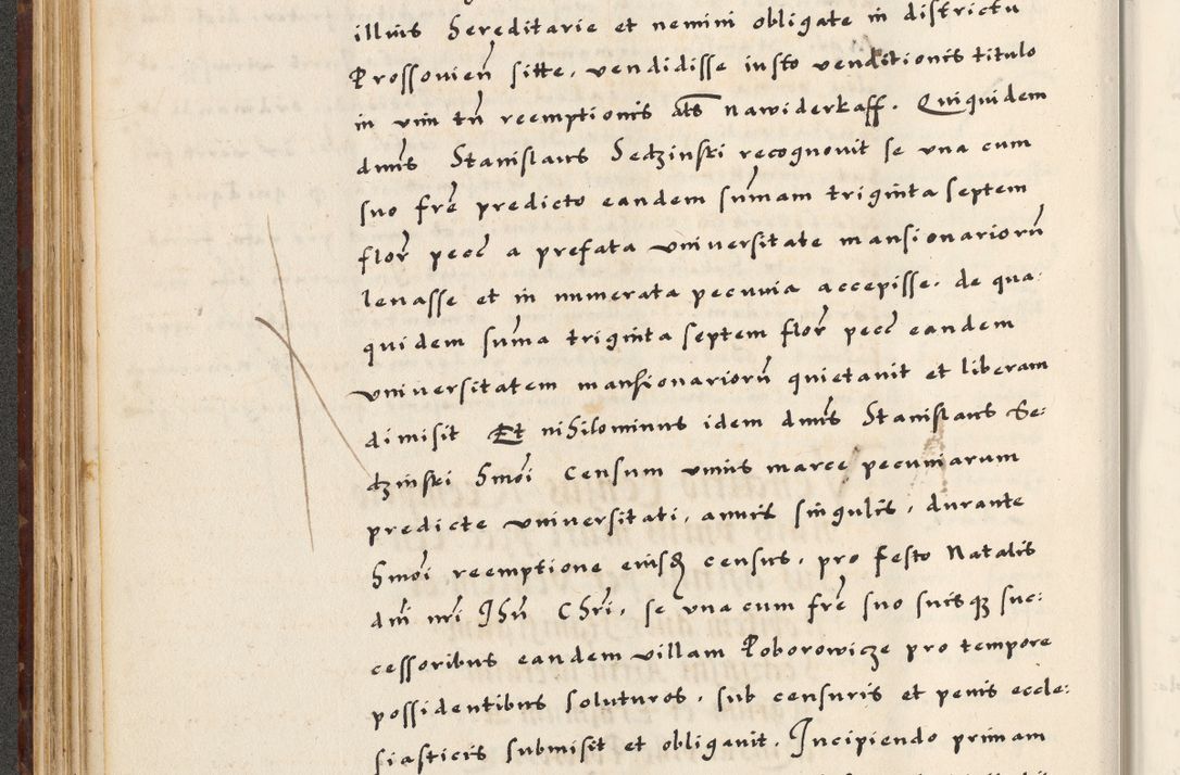 Zdjęcie nr 134 dla obiektu archiwalnego: [A]cta actorum causarum, sententiarum tam diffinitivarum quam interloquutoriarum, obligationum, constitutionum et contractuum coram reverendo patre domino Petro Porembski preposito Osvieczimensi, canonico et officiali generali Cracoviensi de anno Domini millesimo quingentesimo quinguagesimo primo, cuius indictio est nona, pontificatus sanctissimi in Christo patris et domini nostri domini Juliii divina providencia pape tercii, anno secundo, a die et mense infrascriptis feliciter continiantur