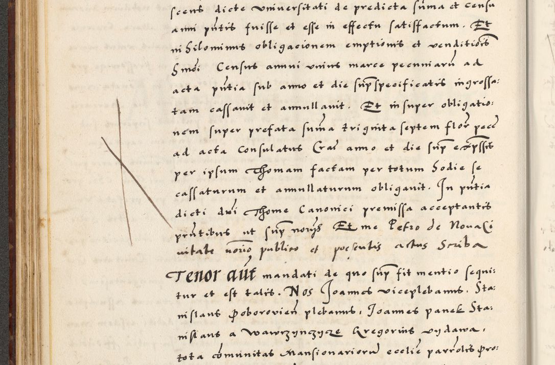 Zdjęcie nr 132 dla obiektu archiwalnego: [A]cta actorum causarum, sententiarum tam diffinitivarum quam interloquutoriarum, obligationum, constitutionum et contractuum coram reverendo patre domino Petro Porembski preposito Osvieczimensi, canonico et officiali generali Cracoviensi de anno Domini millesimo quingentesimo quinguagesimo primo, cuius indictio est nona, pontificatus sanctissimi in Christo patris et domini nostri domini Juliii divina providencia pape tercii, anno secundo, a die et mense infrascriptis feliciter continiantur