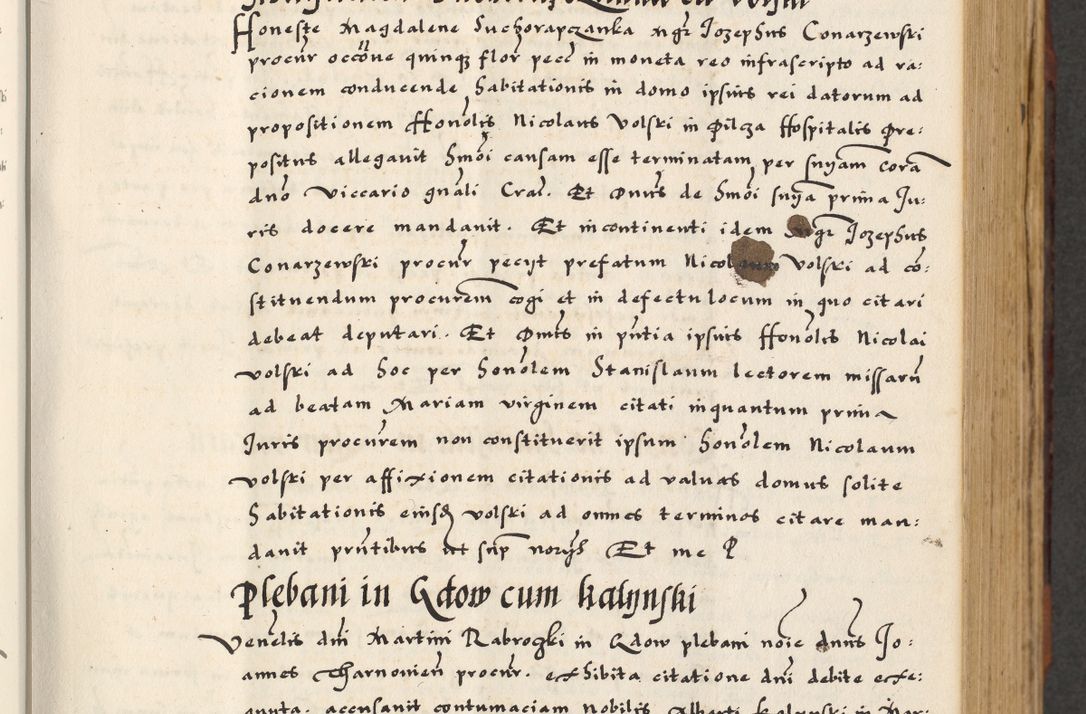 Zdjęcie nr 121 dla obiektu archiwalnego: [A]cta actorum causarum, sententiarum tam diffinitivarum quam interloquutoriarum, obligationum, constitutionum et contractuum coram reverendo patre domino Petro Porembski preposito Osvieczimensi, canonico et officiali generali Cracoviensi de anno Domini millesimo quingentesimo quinguagesimo primo, cuius indictio est nona, pontificatus sanctissimi in Christo patris et domini nostri domini Juliii divina providencia pape tercii, anno secundo, a die et mense infrascriptis feliciter continiantur