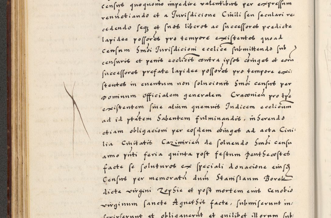 Zdjęcie nr 116 dla obiektu archiwalnego: [A]cta actorum causarum, sententiarum tam diffinitivarum quam interloquutoriarum, obligationum, constitutionum et contractuum coram reverendo patre domino Petro Porembski preposito Osvieczimensi, canonico et officiali generali Cracoviensi de anno Domini millesimo quingentesimo quinguagesimo primo, cuius indictio est nona, pontificatus sanctissimi in Christo patris et domini nostri domini Juliii divina providencia pape tercii, anno secundo, a die et mense infrascriptis feliciter continiantur