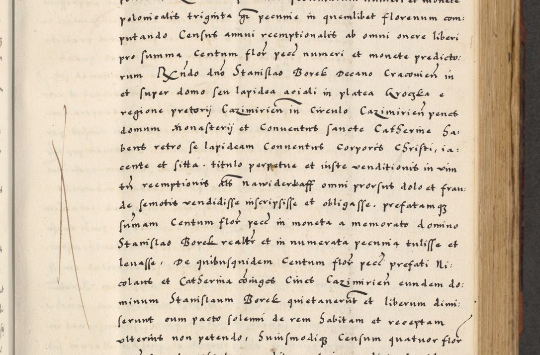 Zdjęcie nr 115 dla obiektu archiwalnego: [A]cta actorum causarum, sententiarum tam diffinitivarum quam interloquutoriarum, obligationum, constitutionum et contractuum coram reverendo patre domino Petro Porembski preposito Osvieczimensi, canonico et officiali generali Cracoviensi de anno Domini millesimo quingentesimo quinguagesimo primo, cuius indictio est nona, pontificatus sanctissimi in Christo patris et domini nostri domini Juliii divina providencia pape tercii, anno secundo, a die et mense infrascriptis feliciter continiantur