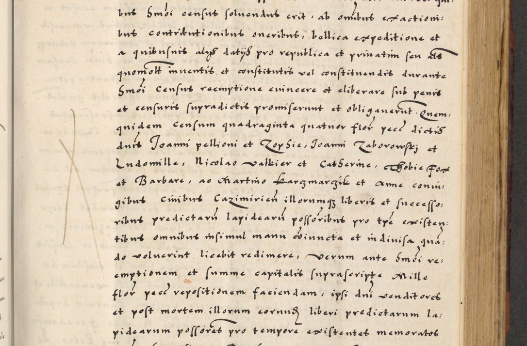 Zdjęcie nr 113 dla obiektu archiwalnego: [A]cta actorum causarum, sententiarum tam diffinitivarum quam interloquutoriarum, obligationum, constitutionum et contractuum coram reverendo patre domino Petro Porembski preposito Osvieczimensi, canonico et officiali generali Cracoviensi de anno Domini millesimo quingentesimo quinguagesimo primo, cuius indictio est nona, pontificatus sanctissimi in Christo patris et domini nostri domini Juliii divina providencia pape tercii, anno secundo, a die et mense infrascriptis feliciter continiantur