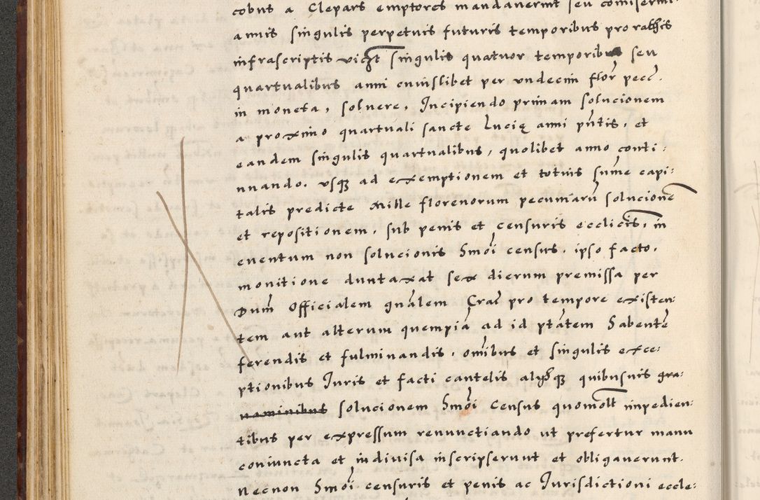 Zdjęcie nr 112 dla obiektu archiwalnego: [A]cta actorum causarum, sententiarum tam diffinitivarum quam interloquutoriarum, obligationum, constitutionum et contractuum coram reverendo patre domino Petro Porembski preposito Osvieczimensi, canonico et officiali generali Cracoviensi de anno Domini millesimo quingentesimo quinguagesimo primo, cuius indictio est nona, pontificatus sanctissimi in Christo patris et domini nostri domini Juliii divina providencia pape tercii, anno secundo, a die et mense infrascriptis feliciter continiantur