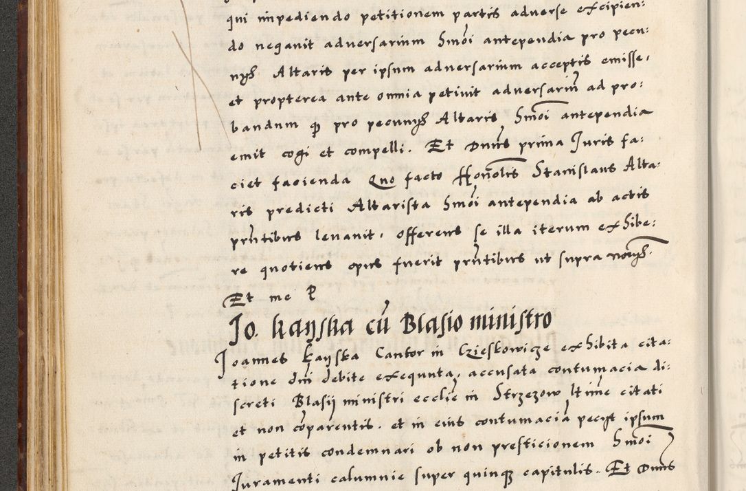 Zdjęcie nr 108 dla obiektu archiwalnego: [A]cta actorum causarum, sententiarum tam diffinitivarum quam interloquutoriarum, obligationum, constitutionum et contractuum coram reverendo patre domino Petro Porembski preposito Osvieczimensi, canonico et officiali generali Cracoviensi de anno Domini millesimo quingentesimo quinguagesimo primo, cuius indictio est nona, pontificatus sanctissimi in Christo patris et domini nostri domini Juliii divina providencia pape tercii, anno secundo, a die et mense infrascriptis feliciter continiantur