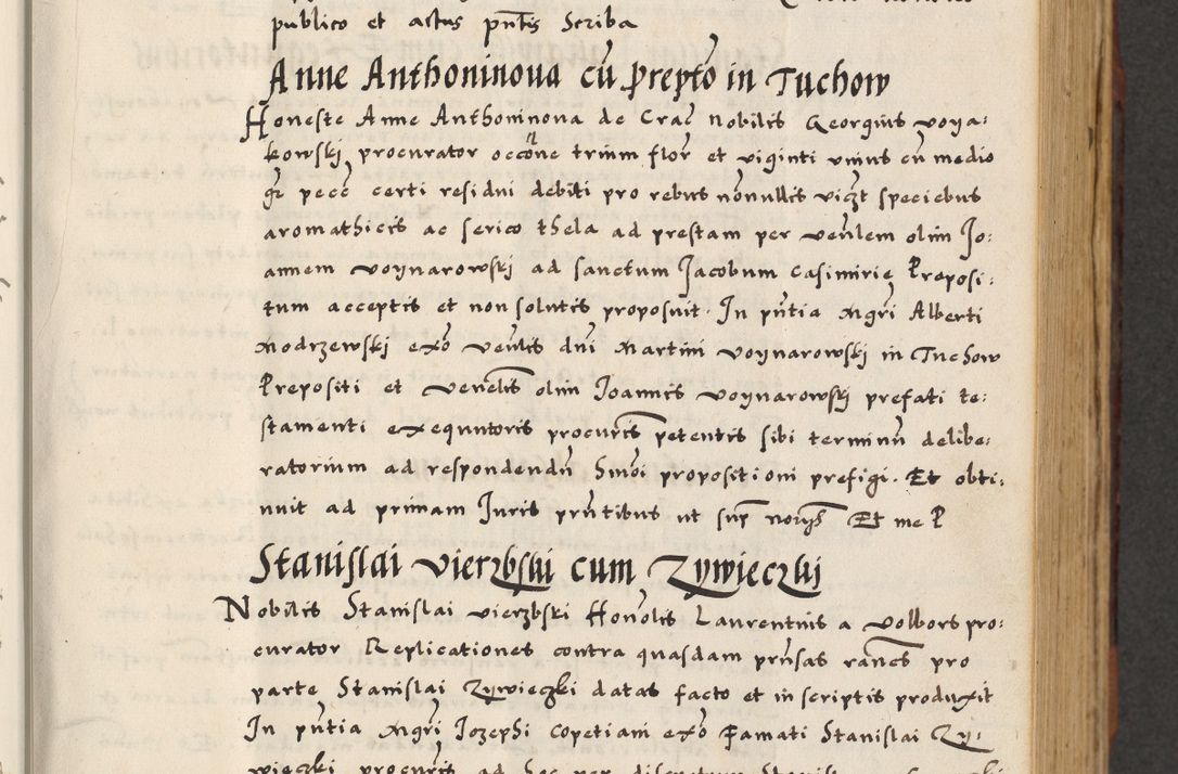 Zdjęcie nr 105 dla obiektu archiwalnego: [A]cta actorum causarum, sententiarum tam diffinitivarum quam interloquutoriarum, obligationum, constitutionum et contractuum coram reverendo patre domino Petro Porembski preposito Osvieczimensi, canonico et officiali generali Cracoviensi de anno Domini millesimo quingentesimo quinguagesimo primo, cuius indictio est nona, pontificatus sanctissimi in Christo patris et domini nostri domini Juliii divina providencia pape tercii, anno secundo, a die et mense infrascriptis feliciter continiantur