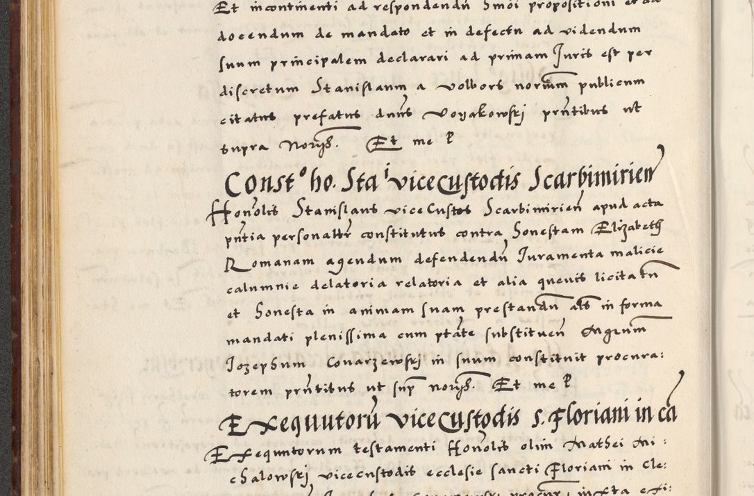 Zdjęcie nr 102 dla obiektu archiwalnego: [A]cta actorum causarum, sententiarum tam diffinitivarum quam interloquutoriarum, obligationum, constitutionum et contractuum coram reverendo patre domino Petro Porembski preposito Osvieczimensi, canonico et officiali generali Cracoviensi de anno Domini millesimo quingentesimo quinguagesimo primo, cuius indictio est nona, pontificatus sanctissimi in Christo patris et domini nostri domini Juliii divina providencia pape tercii, anno secundo, a die et mense infrascriptis feliciter continiantur