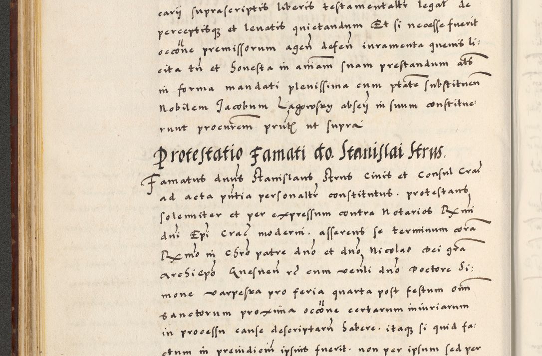 Zdjęcie nr 84 dla obiektu archiwalnego: [A]cta actorum causarum, sententiarum tam diffinitivarum quam interloquutoriarum, obligationum, constitutionum et contractuum coram reverendo patre domino Petro Porembski preposito Osvieczimensi, canonico et officiali generali Cracoviensi de anno Domini millesimo quingentesimo quinguagesimo primo, cuius indictio est nona, pontificatus sanctissimi in Christo patris et domini nostri domini Juliii divina providencia pape tercii, anno secundo, a die et mense infrascriptis feliciter continiantur