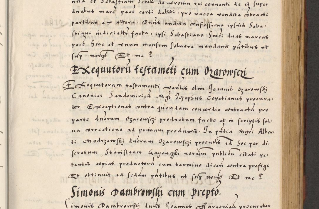 Zdjęcie nr 85 dla obiektu archiwalnego: [A]cta actorum causarum, sententiarum tam diffinitivarum quam interloquutoriarum, obligationum, constitutionum et contractuum coram reverendo patre domino Petro Porembski preposito Osvieczimensi, canonico et officiali generali Cracoviensi de anno Domini millesimo quingentesimo quinguagesimo primo, cuius indictio est nona, pontificatus sanctissimi in Christo patris et domini nostri domini Juliii divina providencia pape tercii, anno secundo, a die et mense infrascriptis feliciter continiantur