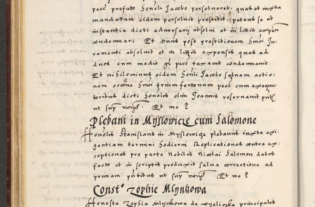 Zdjęcie nr 82 dla obiektu archiwalnego: [A]cta actorum causarum, sententiarum tam diffinitivarum quam interloquutoriarum, obligationum, constitutionum et contractuum coram reverendo patre domino Petro Porembski preposito Osvieczimensi, canonico et officiali generali Cracoviensi de anno Domini millesimo quingentesimo quinguagesimo primo, cuius indictio est nona, pontificatus sanctissimi in Christo patris et domini nostri domini Juliii divina providencia pape tercii, anno secundo, a die et mense infrascriptis feliciter continiantur