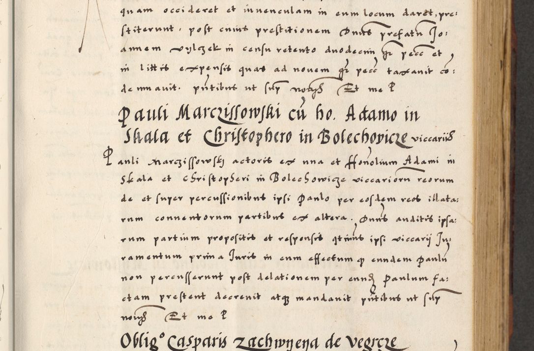 Zdjęcie nr 75 dla obiektu archiwalnego: [A]cta actorum causarum, sententiarum tam diffinitivarum quam interloquutoriarum, obligationum, constitutionum et contractuum coram reverendo patre domino Petro Porembski preposito Osvieczimensi, canonico et officiali generali Cracoviensi de anno Domini millesimo quingentesimo quinguagesimo primo, cuius indictio est nona, pontificatus sanctissimi in Christo patris et domini nostri domini Juliii divina providencia pape tercii, anno secundo, a die et mense infrascriptis feliciter continiantur