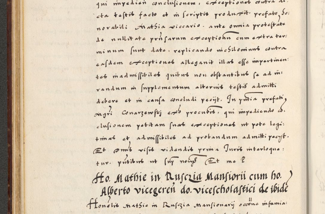 Zdjęcie nr 74 dla obiektu archiwalnego: [A]cta actorum causarum, sententiarum tam diffinitivarum quam interloquutoriarum, obligationum, constitutionum et contractuum coram reverendo patre domino Petro Porembski preposito Osvieczimensi, canonico et officiali generali Cracoviensi de anno Domini millesimo quingentesimo quinguagesimo primo, cuius indictio est nona, pontificatus sanctissimi in Christo patris et domini nostri domini Juliii divina providencia pape tercii, anno secundo, a die et mense infrascriptis feliciter continiantur