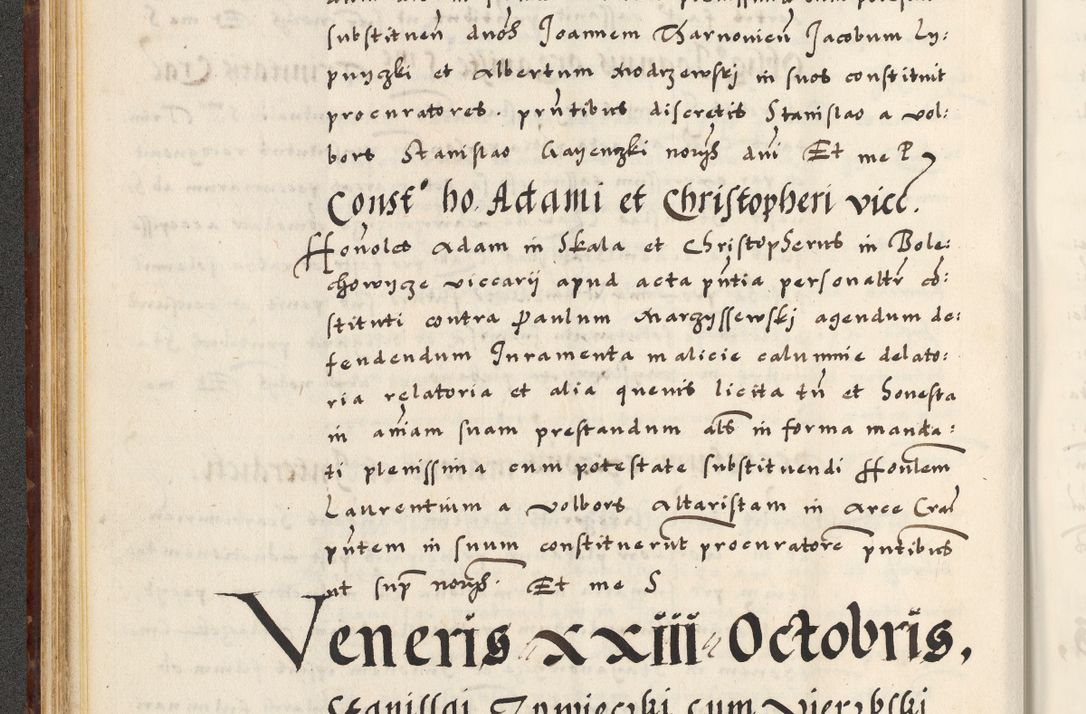 Zdjęcie nr 72 dla obiektu archiwalnego: [A]cta actorum causarum, sententiarum tam diffinitivarum quam interloquutoriarum, obligationum, constitutionum et contractuum coram reverendo patre domino Petro Porembski preposito Osvieczimensi, canonico et officiali generali Cracoviensi de anno Domini millesimo quingentesimo quinguagesimo primo, cuius indictio est nona, pontificatus sanctissimi in Christo patris et domini nostri domini Juliii divina providencia pape tercii, anno secundo, a die et mense infrascriptis feliciter continiantur