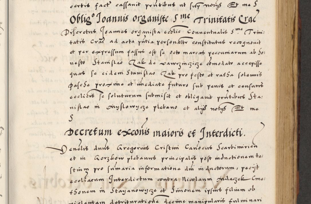 Zdjęcie nr 71 dla obiektu archiwalnego: [A]cta actorum causarum, sententiarum tam diffinitivarum quam interloquutoriarum, obligationum, constitutionum et contractuum coram reverendo patre domino Petro Porembski preposito Osvieczimensi, canonico et officiali generali Cracoviensi de anno Domini millesimo quingentesimo quinguagesimo primo, cuius indictio est nona, pontificatus sanctissimi in Christo patris et domini nostri domini Juliii divina providencia pape tercii, anno secundo, a die et mense infrascriptis feliciter continiantur