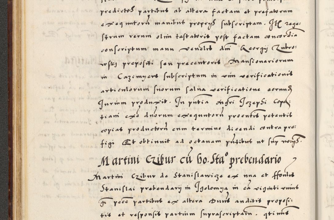 Zdjęcie nr 70 dla obiektu archiwalnego: [A]cta actorum causarum, sententiarum tam diffinitivarum quam interloquutoriarum, obligationum, constitutionum et contractuum coram reverendo patre domino Petro Porembski preposito Osvieczimensi, canonico et officiali generali Cracoviensi de anno Domini millesimo quingentesimo quinguagesimo primo, cuius indictio est nona, pontificatus sanctissimi in Christo patris et domini nostri domini Juliii divina providencia pape tercii, anno secundo, a die et mense infrascriptis feliciter continiantur