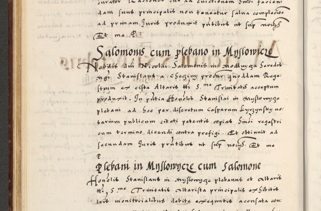 Zdjęcie nr 68 dla obiektu archiwalnego: [A]cta actorum causarum, sententiarum tam diffinitivarum quam interloquutoriarum, obligationum, constitutionum et contractuum coram reverendo patre domino Petro Porembski preposito Osvieczimensi, canonico et officiali generali Cracoviensi de anno Domini millesimo quingentesimo quinguagesimo primo, cuius indictio est nona, pontificatus sanctissimi in Christo patris et domini nostri domini Juliii divina providencia pape tercii, anno secundo, a die et mense infrascriptis feliciter continiantur