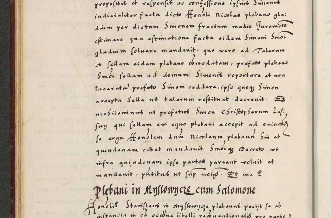 Zdjęcie nr 54 dla obiektu archiwalnego: [A]cta actorum causarum, sententiarum tam diffinitivarum quam interloquutoriarum, obligationum, constitutionum et contractuum coram reverendo patre domino Petro Porembski preposito Osvieczimensi, canonico et officiali generali Cracoviensi de anno Domini millesimo quingentesimo quinguagesimo primo, cuius indictio est nona, pontificatus sanctissimi in Christo patris et domini nostri domini Juliii divina providencia pape tercii, anno secundo, a die et mense infrascriptis feliciter continiantur
