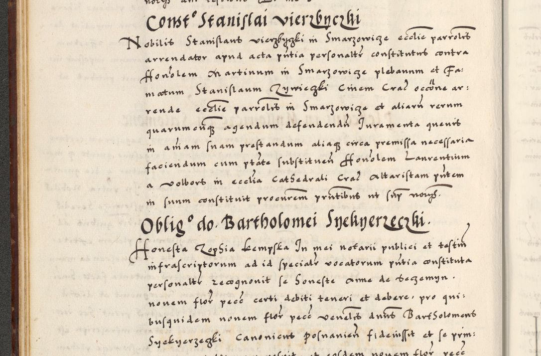 Zdjęcie nr 44 dla obiektu archiwalnego: [A]cta actorum causarum, sententiarum tam diffinitivarum quam interloquutoriarum, obligationum, constitutionum et contractuum coram reverendo patre domino Petro Porembski preposito Osvieczimensi, canonico et officiali generali Cracoviensi de anno Domini millesimo quingentesimo quinguagesimo primo, cuius indictio est nona, pontificatus sanctissimi in Christo patris et domini nostri domini Juliii divina providencia pape tercii, anno secundo, a die et mense infrascriptis feliciter continiantur