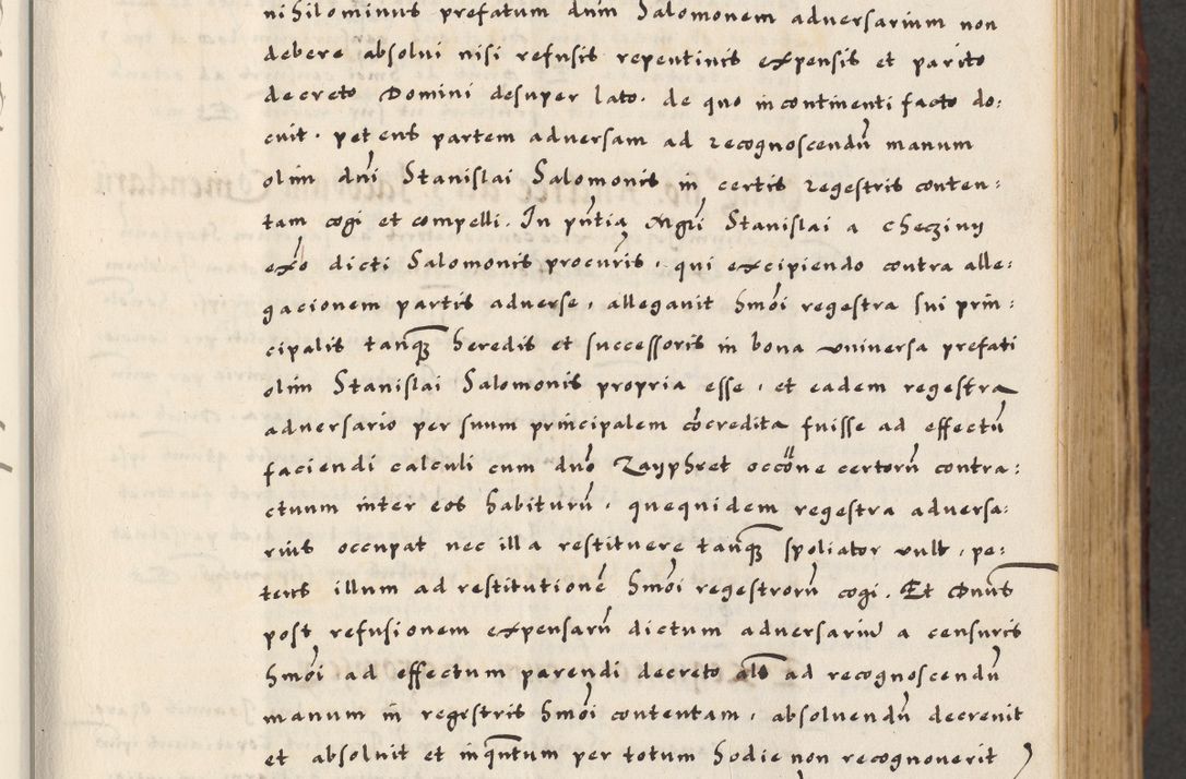 Zdjęcie nr 41 dla obiektu archiwalnego: [A]cta actorum causarum, sententiarum tam diffinitivarum quam interloquutoriarum, obligationum, constitutionum et contractuum coram reverendo patre domino Petro Porembski preposito Osvieczimensi, canonico et officiali generali Cracoviensi de anno Domini millesimo quingentesimo quinguagesimo primo, cuius indictio est nona, pontificatus sanctissimi in Christo patris et domini nostri domini Juliii divina providencia pape tercii, anno secundo, a die et mense infrascriptis feliciter continiantur