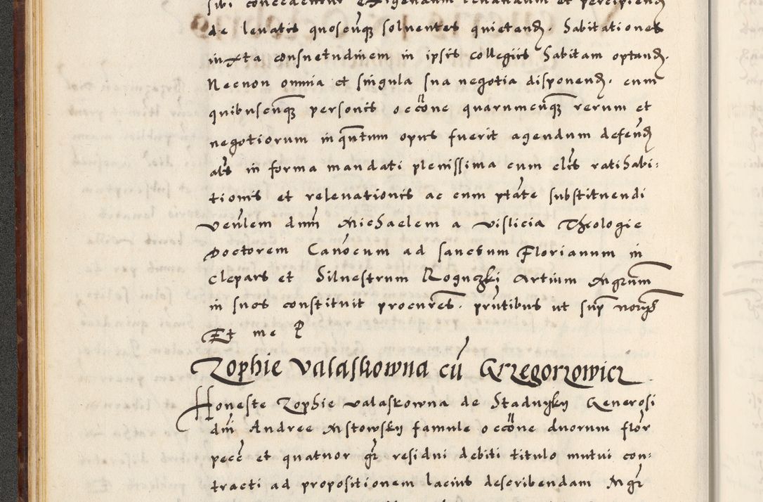 Zdjęcie nr 40 dla obiektu archiwalnego: [A]cta actorum causarum, sententiarum tam diffinitivarum quam interloquutoriarum, obligationum, constitutionum et contractuum coram reverendo patre domino Petro Porembski preposito Osvieczimensi, canonico et officiali generali Cracoviensi de anno Domini millesimo quingentesimo quinguagesimo primo, cuius indictio est nona, pontificatus sanctissimi in Christo patris et domini nostri domini Juliii divina providencia pape tercii, anno secundo, a die et mense infrascriptis feliciter continiantur