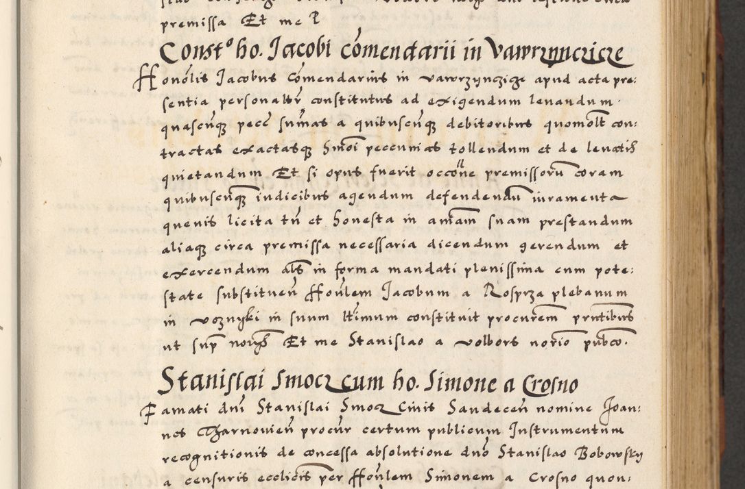 Zdjęcie nr 33 dla obiektu archiwalnego: [A]cta actorum causarum, sententiarum tam diffinitivarum quam interloquutoriarum, obligationum, constitutionum et contractuum coram reverendo patre domino Petro Porembski preposito Osvieczimensi, canonico et officiali generali Cracoviensi de anno Domini millesimo quingentesimo quinguagesimo primo, cuius indictio est nona, pontificatus sanctissimi in Christo patris et domini nostri domini Juliii divina providencia pape tercii, anno secundo, a die et mense infrascriptis feliciter continiantur
